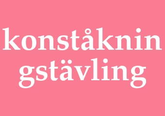 Synonym konståkningstävling