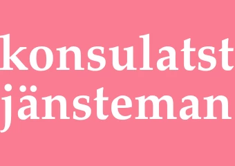Synonym konsulatstjänsteman