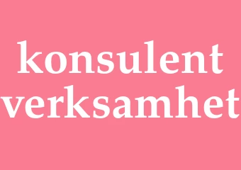 Synonym konsulentverksamhet