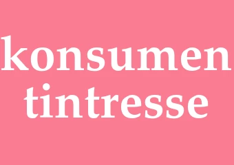 Synonym konsumentintresse