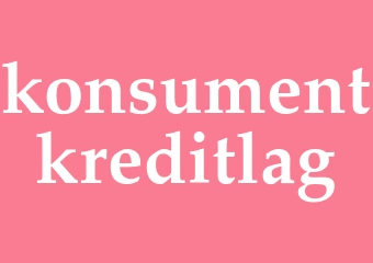 Synonym konsumentkreditlag