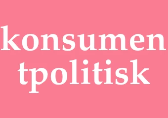 Synonym konsumentpolitisk