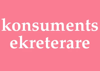 Synonym konsumentsekreterare