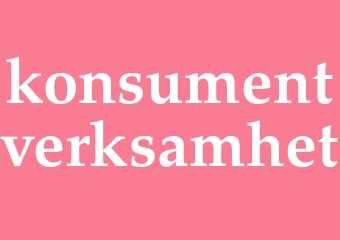 Synonym konsumentverksamhet