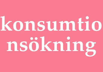 Synonym konsumtionsökning