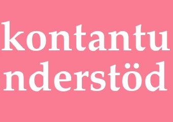 Synonym kontantunderstöd