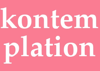 Synonym kontemplation