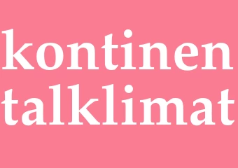 Synonym kontinentalklimat