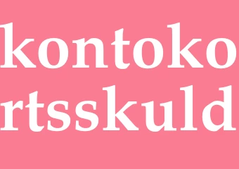 Synonym kontokortsskuld