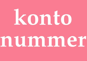 Synonym kontonummer