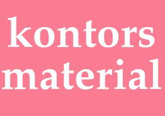 Synonym kontorsmaterial