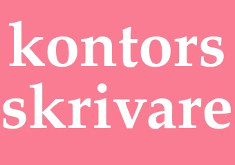 Synonym kontorsskrivare