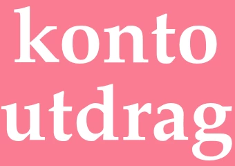Synonym kontoutdrag