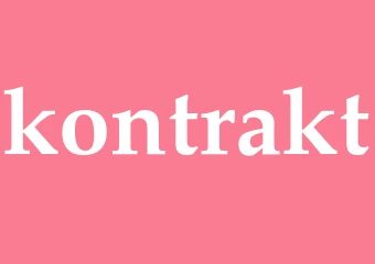 Synonym kontrakt