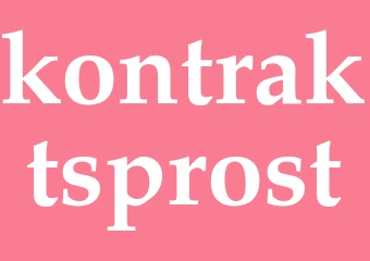 Synonym kontraktsprost