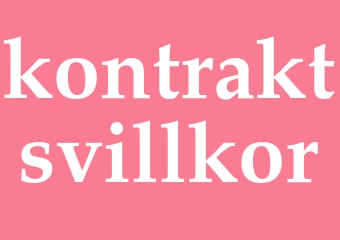 Synonym kontraktsvillkor
