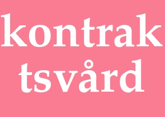 Synonym kontraktsvård