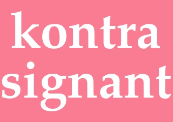 Synonym kontrasignant