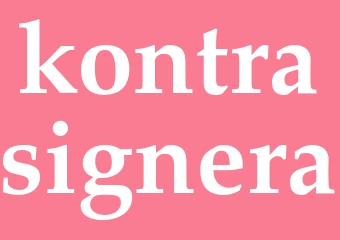 Synonym kontrasignera