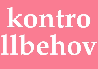 Synonym kontrollbehov