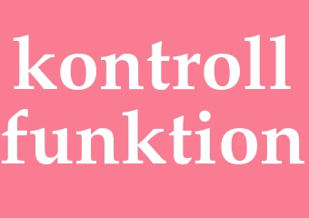 Synonym kontrollfunktion