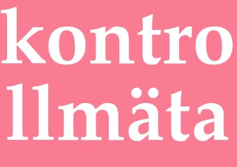 Synonym kontrollmäta