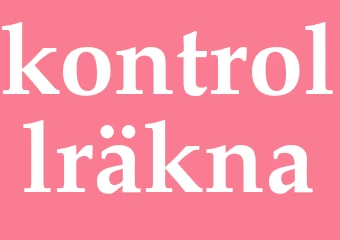 Synonym kontrollräkna
