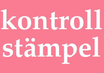 Synonym kontrollstämpel