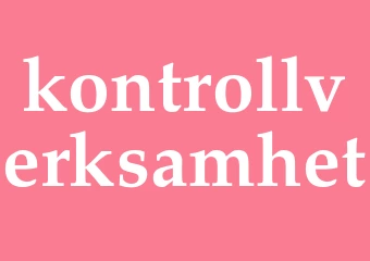 Synonym kontrollverksamhet