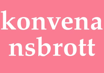 Synonym konvenansbrott