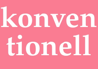 Synonym konventionell