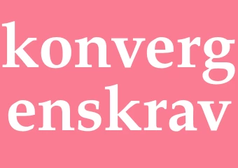 Synonym konvergenskrav