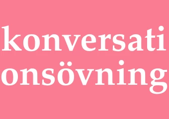 Synonym konversationsövning
