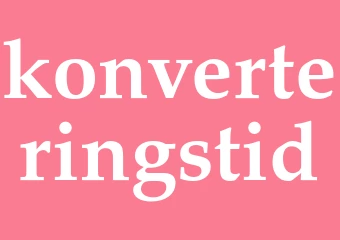 Synonym konverteringstid
