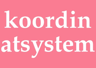 Synonym koordinatsystem