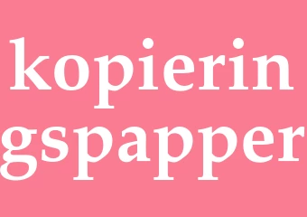 Synonym kopieringspapper