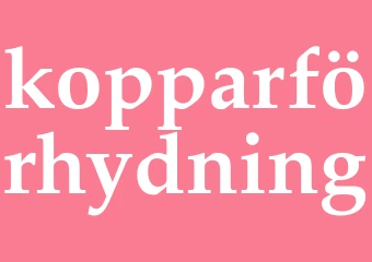 Synonym kopparförhydning
