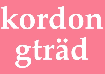 Synonym kordongträd