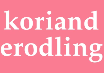 Synonym korianderodling