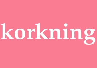 Synonym korkning