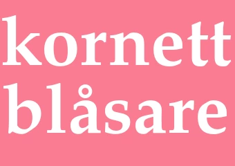 Synonym kornettblåsare