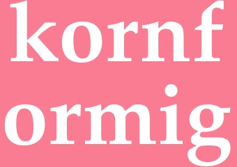 Synonym kornformig