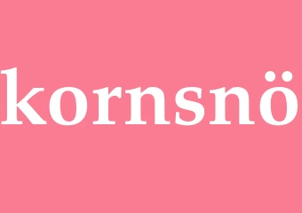 Synonym kornsnö