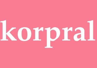 Synonym korpral