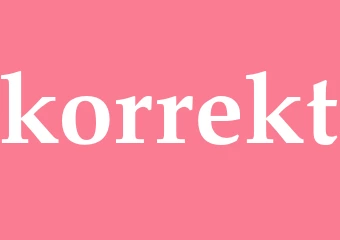 Synonym korrekt