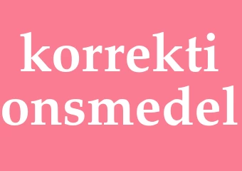 Synonym korrektionsmedel