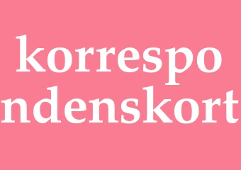 Synonym korrespondenskort