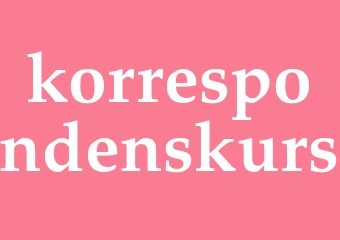 Synonym korrespondenskurs
