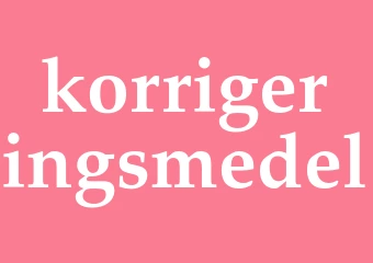 Synonym korrigeringsmedel
