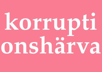 Synonym korruptionshärva